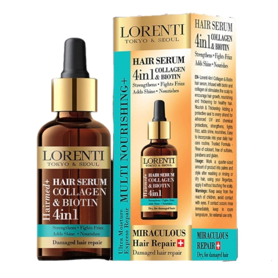 Lorenti hair serum collagen and biotin 50 ml - Ser pentru par