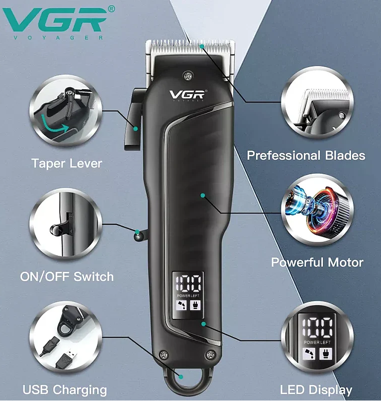 VGR Voyager Professionsl Hair Clipper V-683