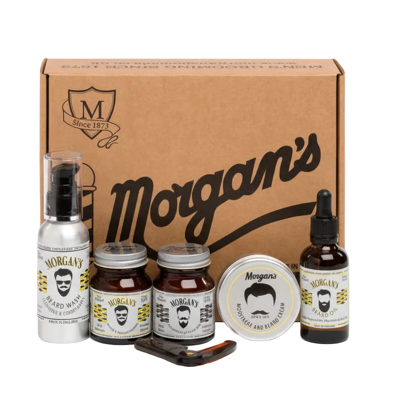 Morgan's moustache and beard gift set