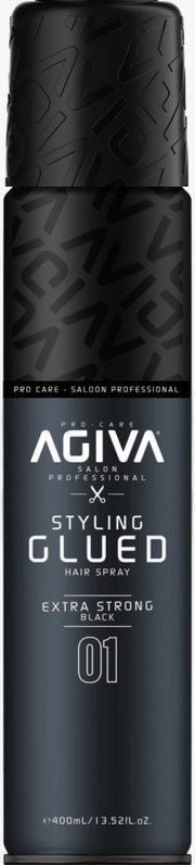 Agiva Hair Styling Spray Extra Strong Black - Glued 400 Ml