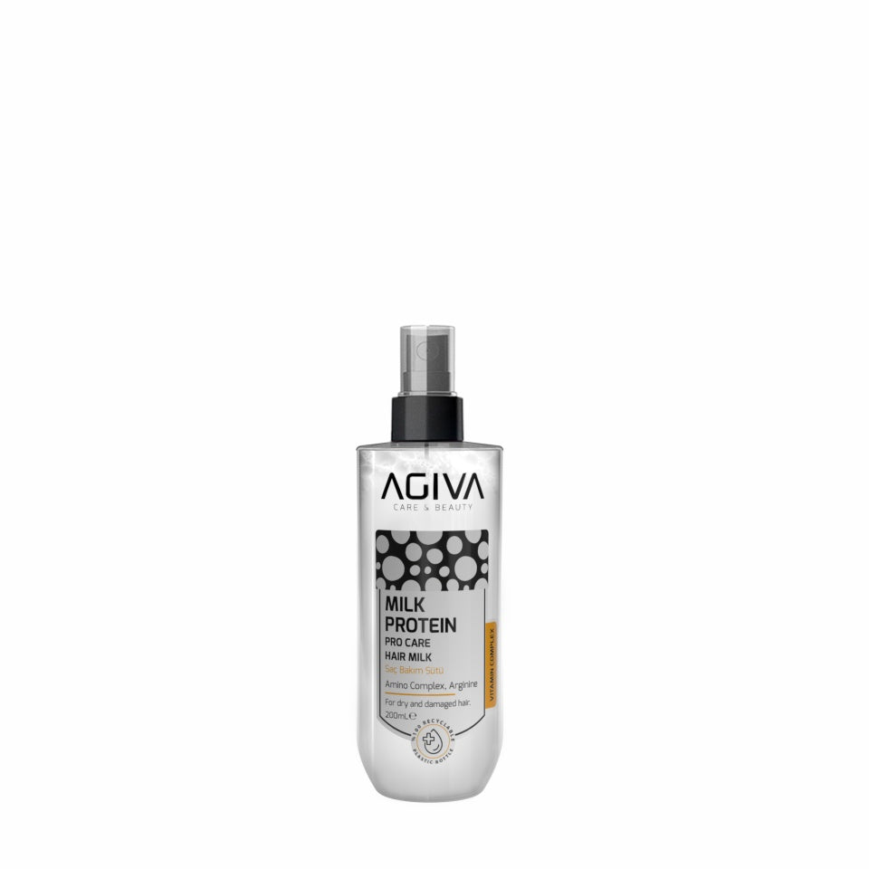 Agiva Milk Protein Amino Complex Pro Care Hair Milk 200 Ml - balsam spray fara clatire