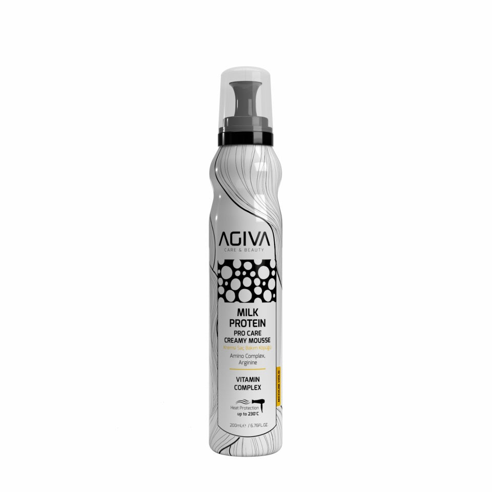 Agiva spuma de par Milk Protein Amino Complex Pro Care Hair Mousse 200 Ml