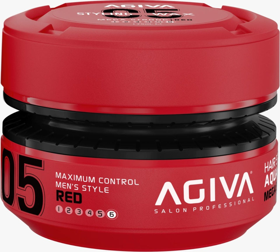 Agiva Styling Hair Wax Aqua Mega Strong - Red 175 Ml