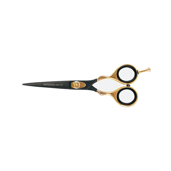 BFCOR43514 SCISSORS BLACK AND GOLD PROFESSIONAL 5.5''