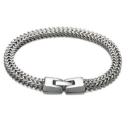 Bratara Dubla din Zale, Stainless-Steel, pentru Barbati, Argintiu