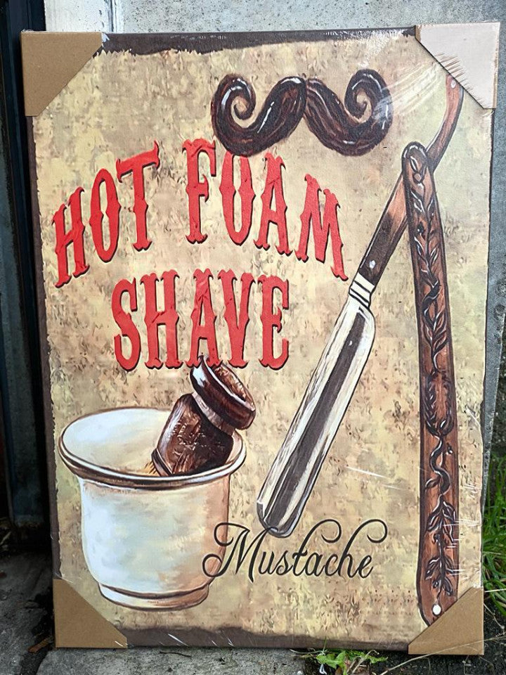 Canvas hot foam shave