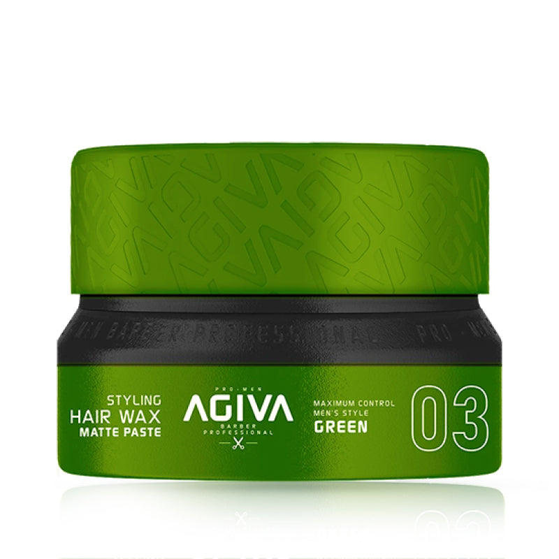 Agiva Styling Hair Wax Matte Paste - 03 Green 155 Ml