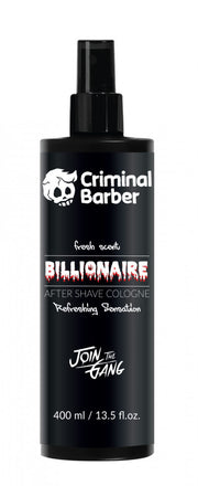 Criminal Barber After Shave Cologne Billionaire 400 ml
