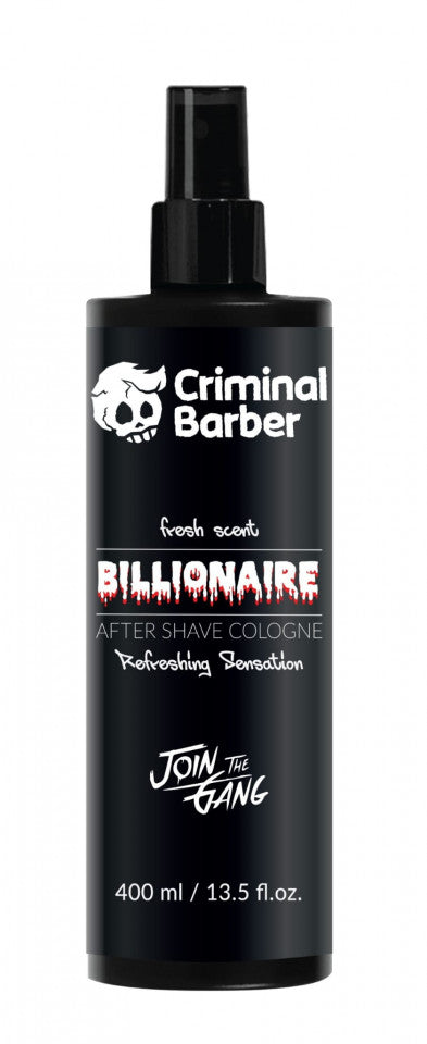 Criminal Barber After Shave Cologne Billionaire 400 ml