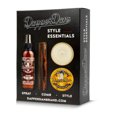 Dapper Dan Style Essentials Pack Matt Paste ( pomada + salt spray + styling comb )