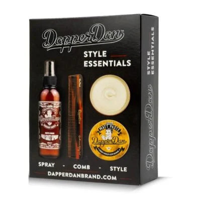 Dapper Dan Style Essentials Pack Matt Paste (pomada + salt spray + styling comb)