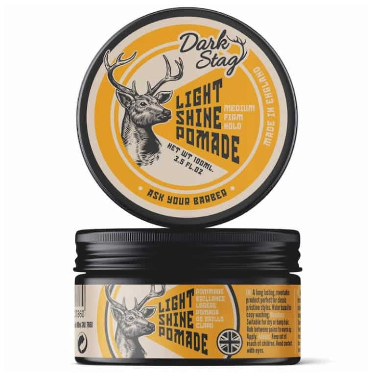 Dark Stag Light Shine Pomade 100ml - made in England