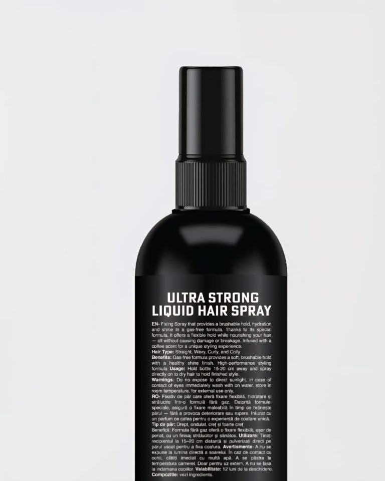 Fixativ foarte puternic lichid No Name miros cafea 200 ml - produs pentru personalizare cu brand propriu