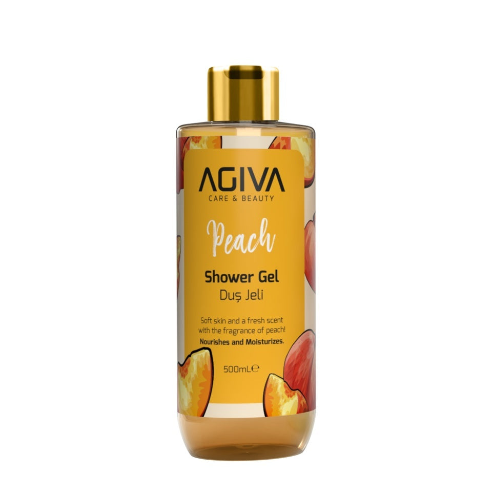 Gel de dus Agiva Care & Beauty Peach 500 ml
