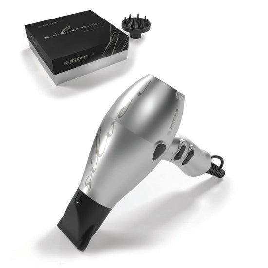 Kiepe Hair Dryer Silver 8301S - 2400W - articol profesional doar pentru frizeri si stilisti