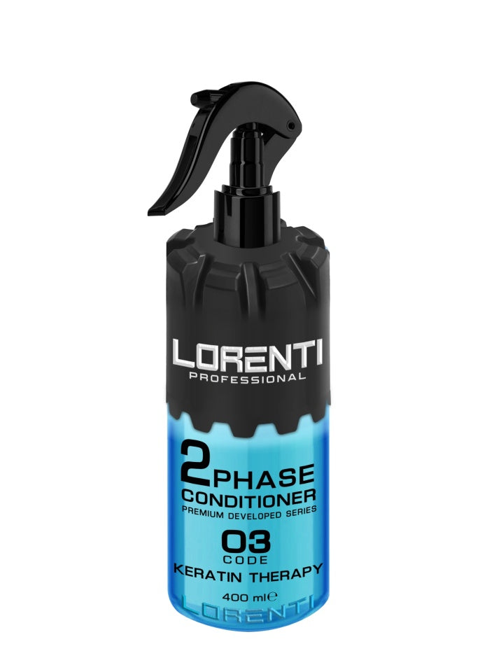 Lorenti 2 Phase Conditioner Keratin 400 ml - hidratare, descurcare, bun de folosit la tuns