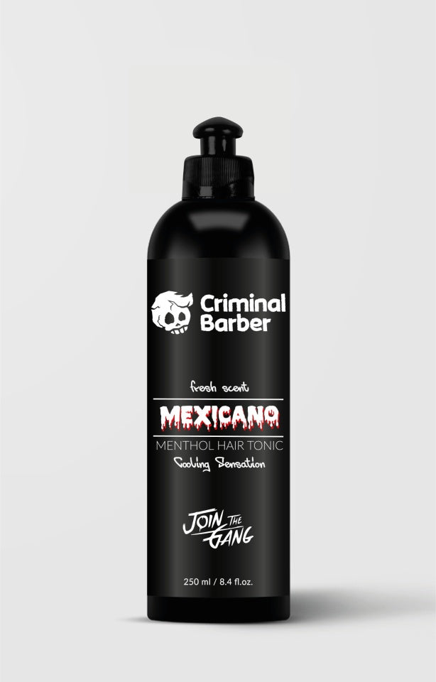 Lotiune tonica mentolata Criminal Barber Mexicano Menthol Hair Tonic 250 ml