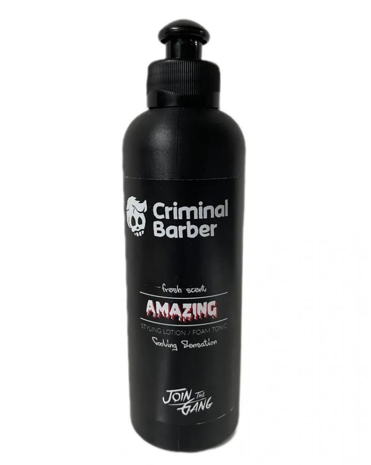 Criminal Barber Amazing styling lotion/ foam tonic  - Lotiune tonica/spuma de volum 250 ml
