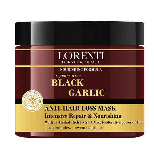 Masca pentru par Lorenti Black garlik hair mask 500 ml