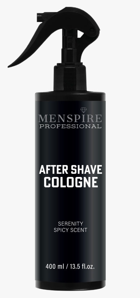 Menspire after shave cologne Serenity spicy scent 400 ml