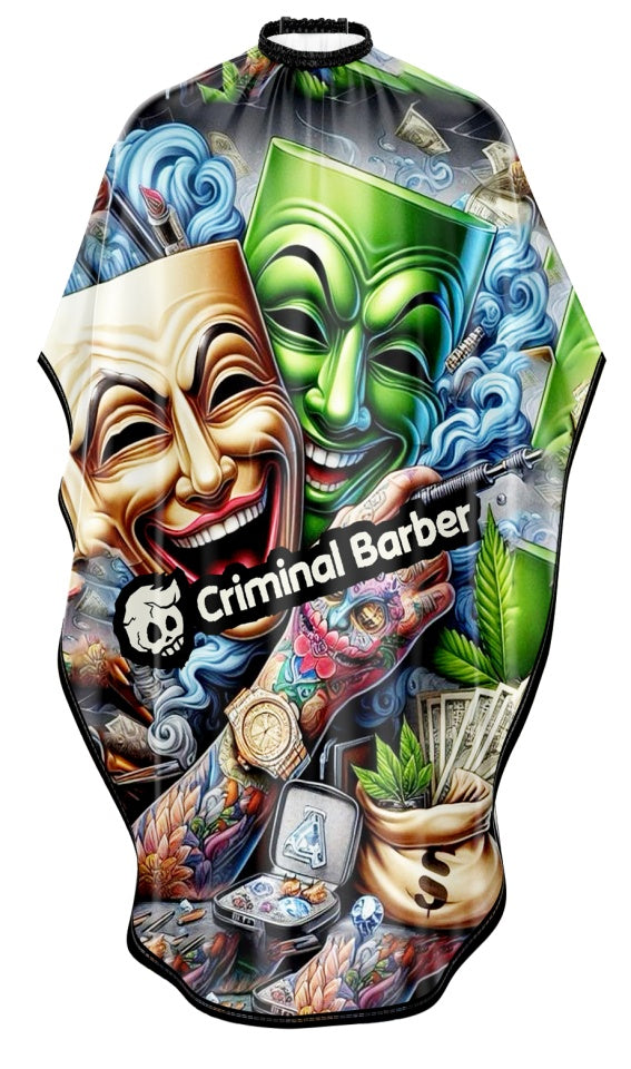 Pelerina Criminal Barber Pro Cape 284mikro