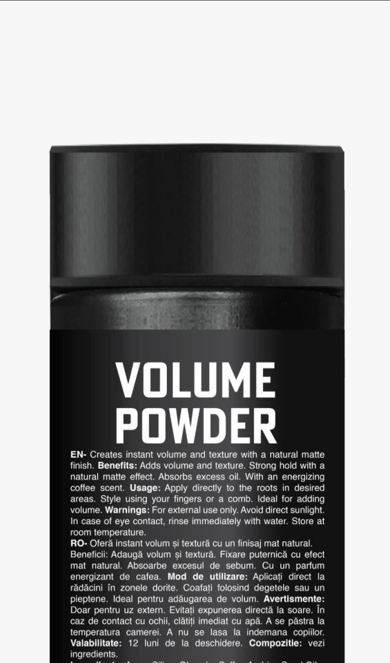 Pudra de volum No Name miros cafea 20 gr - produs pentru personalizare cu brand propriu