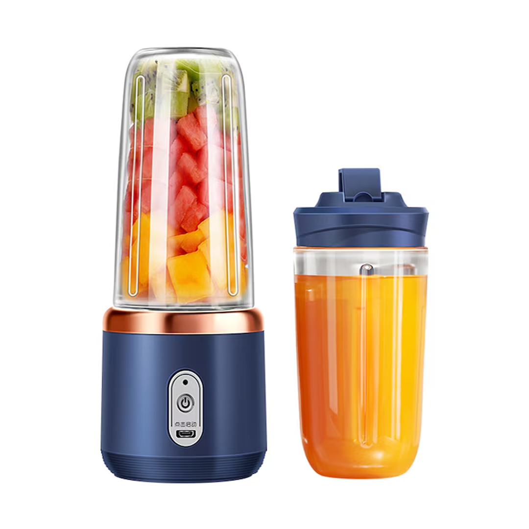 Blender Portabil Mini Reincarcabil USB - 400 ml x 2