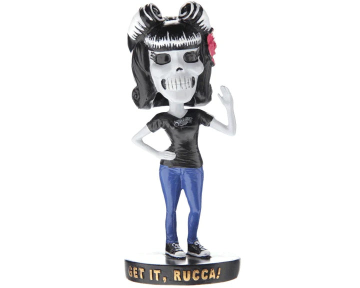 Suavecita mascota feminina bobble head