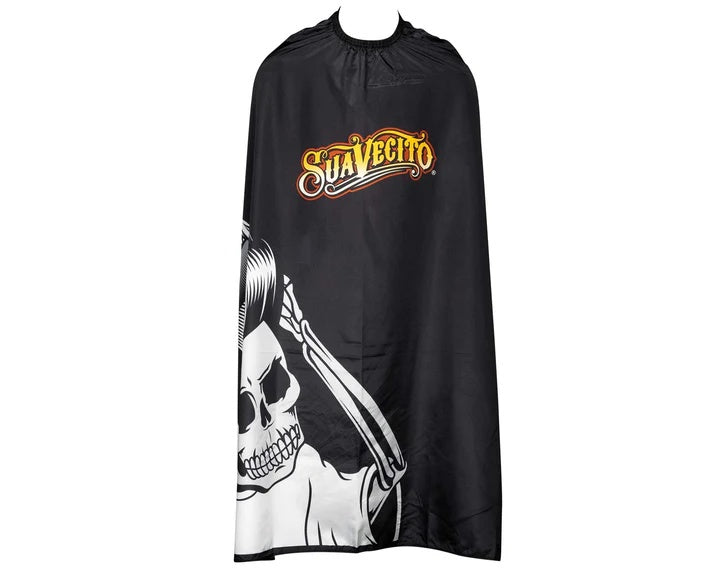 Suavecito Barber Cape Skull pelerina de tuns
