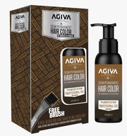 Vopsea de barbati pentru par si barba Agiva Semi- Permanent Med-Brown Color 125 Ml
