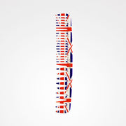 ZZPEI44487 DOUBLE WIDE-TEETH COMB UNION JACK LINE N.2