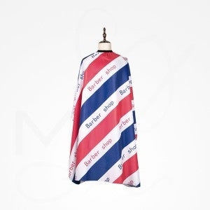 ZZTEX43538 CUTTING CAPE FOR MAN STRIPES BARBER TEXAS