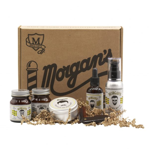 Morgan's moustache & beard gift set